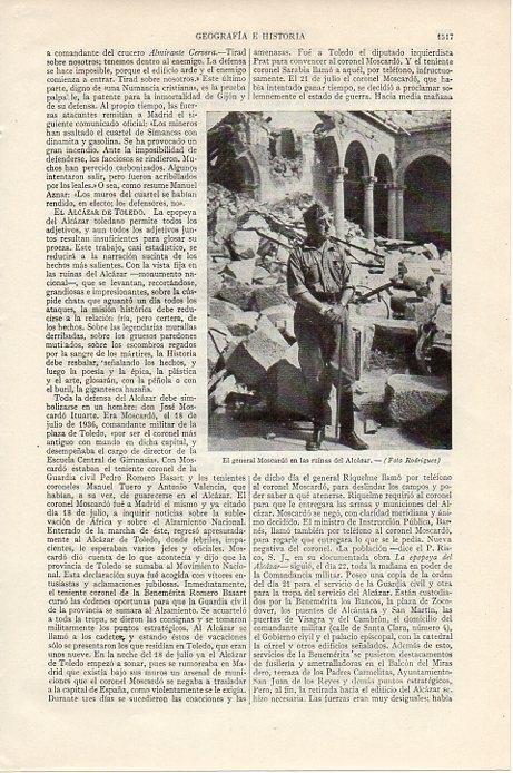 LAMINA V09613: General Moscardo en las ruinas del Alcazar