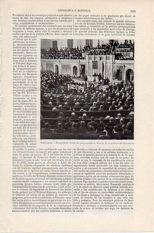LAMINA V09580: El presidente Roosevelt en el Parlamento, Washigton