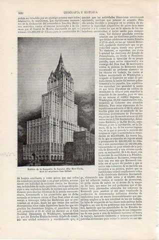 LAMINA V09581: Edificio de la Compañía de Seguros The New York