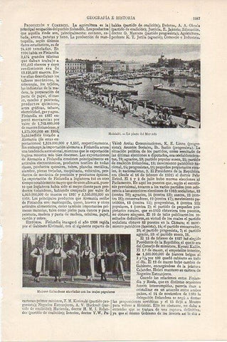 LAMINA V09583: Plaza del Mercado de Helsinki