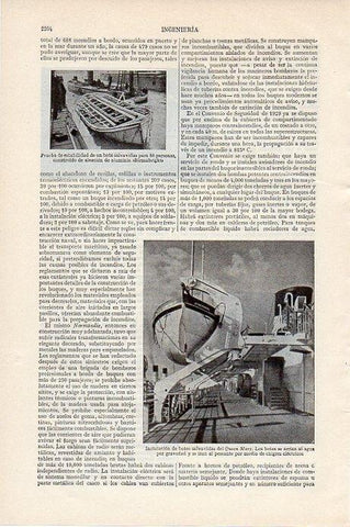 LAMINA V09652: Botes salvavidas del Queen Mary