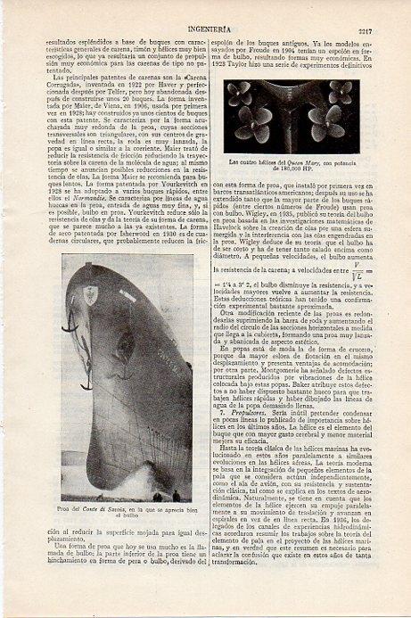 LAMINA V09655: Proa del Conte di Savoia