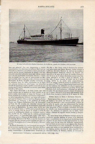 LAMINA V09662: Vapor aleman Scharnhorst