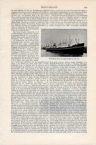 LAMINA V09668: Buque Toulouse