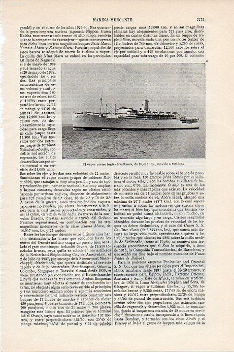 LAMINA V09663: Vapor correo Strathmore