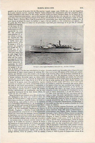 LAMINA V09663: Vapor correo Strathmore