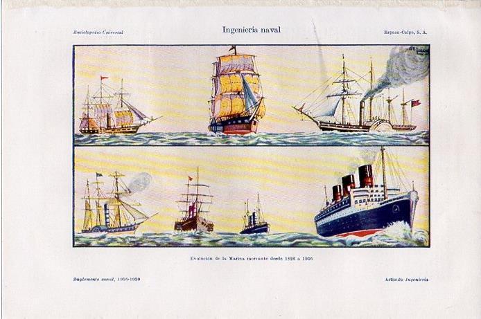 LAMINA V09650: Ingenieria naval desde 1826 a 1936