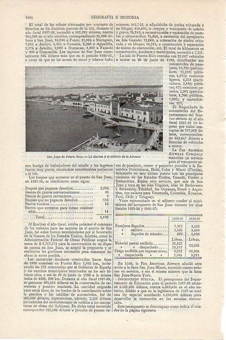 LAMINA V09628: Marina y Aduana en San Juan de Puerto Rico