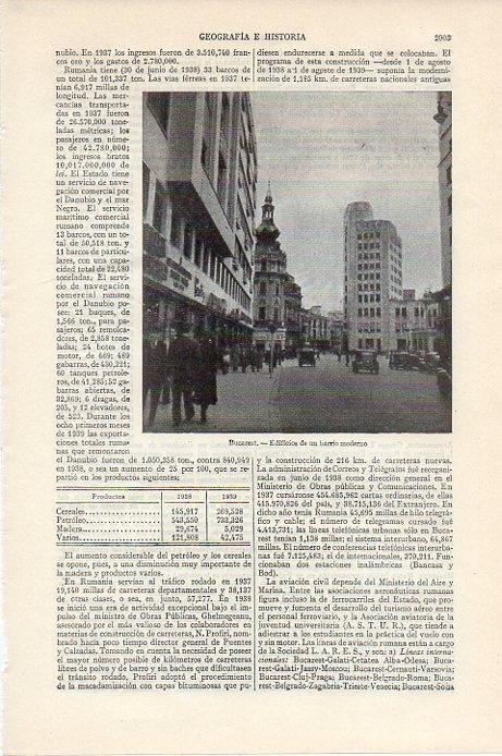 LAMINA V09630: Edificios en Bucarest