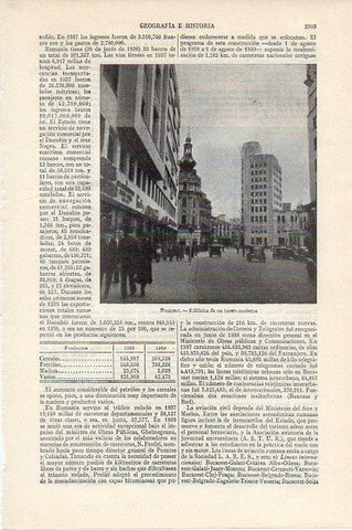 LAMINA V09630: Edificios en Bucarest