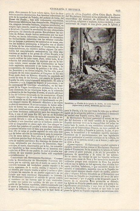 LAMINA V09572: Abside la de iglesia de Belen en Barcelona destruida por los rojos
