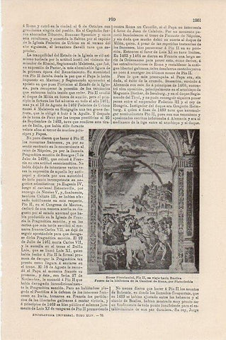 LAMINA V09502: Eneas Piccolomini hacia Basilea, por Pinturicchio