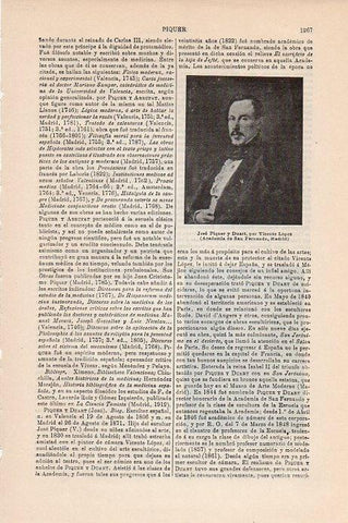 LAMINA V09510: Jose Piquer y Duart, por Vicente Lopez