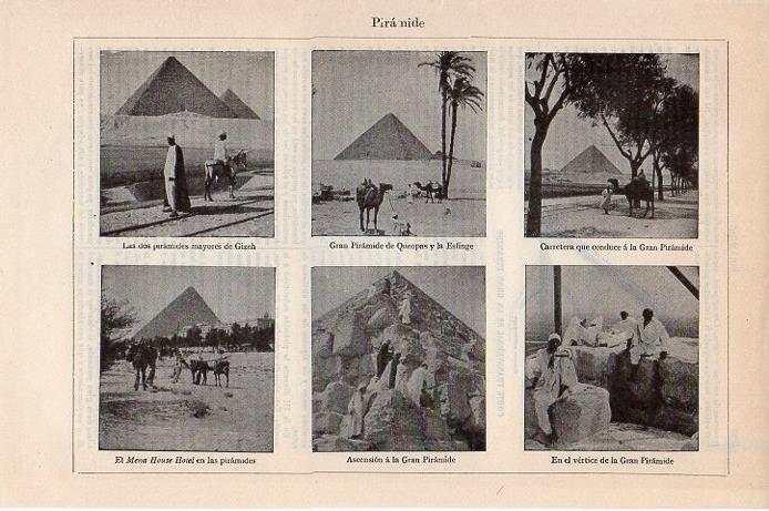 LAMINA V09513: Vistas de las piramides de Egipto