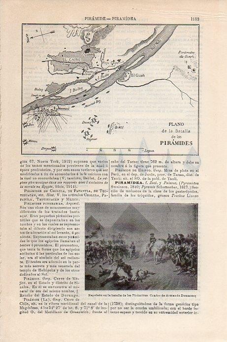 LAMINA V09516: Plano de la Batalla de las Piramides