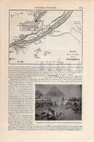 LAMINA V09516: Plano de la Batalla de las Piramides