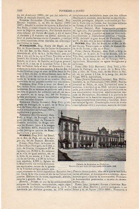 LAMINA V09468: Palacio de Brejoeira en Pinheiros