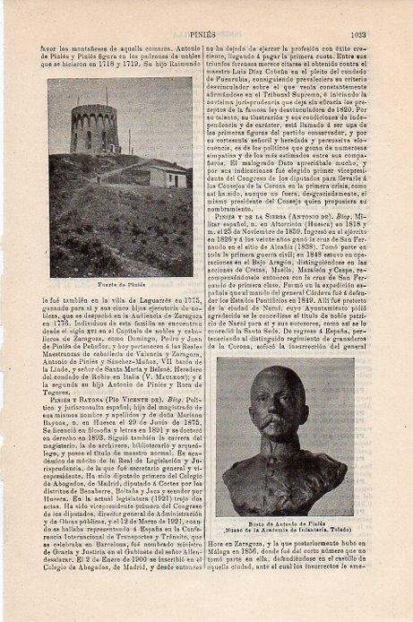 LAMINA V09469: Fuerte de Pinies