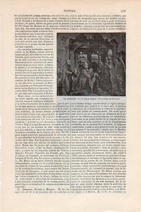 LAMINA V09491: La Adoracion de los Reyes Magos