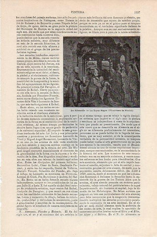 LAMINA V09491: La Adoracion de los Reyes Magos