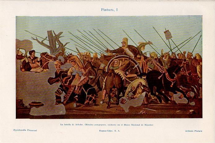 LAMINA V09486: Mosaico de la batalla de Arbelas
