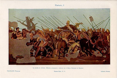 LAMINA V09486: Mosaico de la batalla de Arbelas