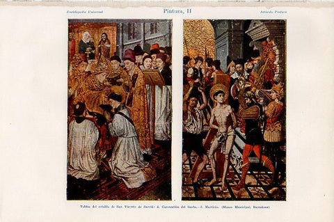 LAMINA V09489: Tablas del retablo de San Vicente de Sarria