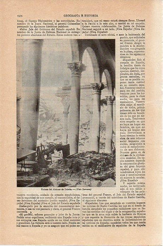 LAMINA V09547: Ruinas del Alcazar de Toledo