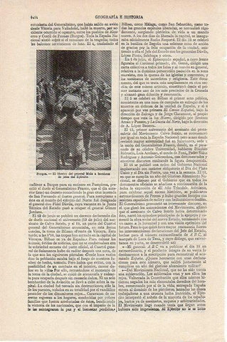 LAMINA V09550: Feretro del General Mola en Burgos
