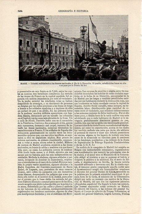 LAMINA V09555: Las fuerzas nacionales en la Puerta del Sol de Madrid