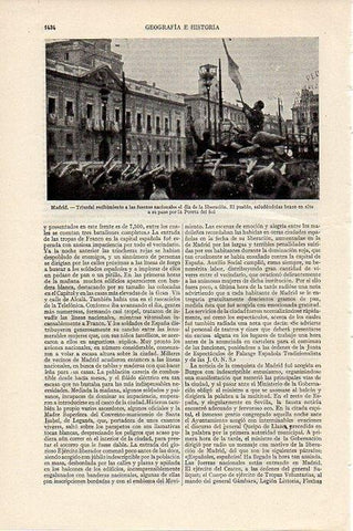 LAMINA V09555: Las fuerzas nacionales en la Puerta del Sol de Madrid
