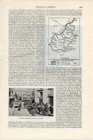 LAMINA V09562: Ejercito Nacional entrando en Vinaroz