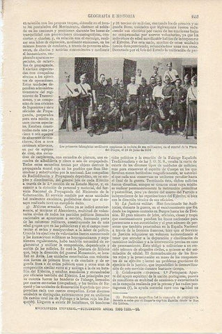 LAMINA V09565: Falangistas sevillanos el 19 julio 1936 en cuartel Plaza del Duque