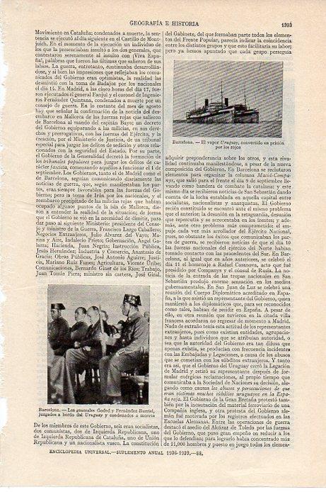 LAMINA V09545: Generales Goded y Fernandez Burriel a bordo del Uruguay