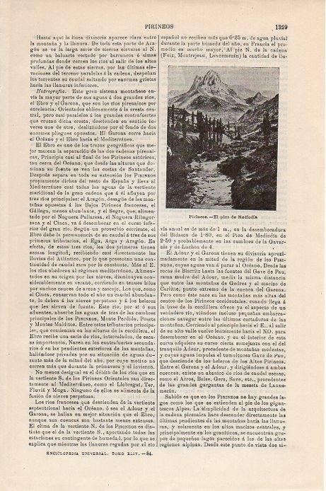 LAMINA V09525: Pico del Mediodia en los Pirineos