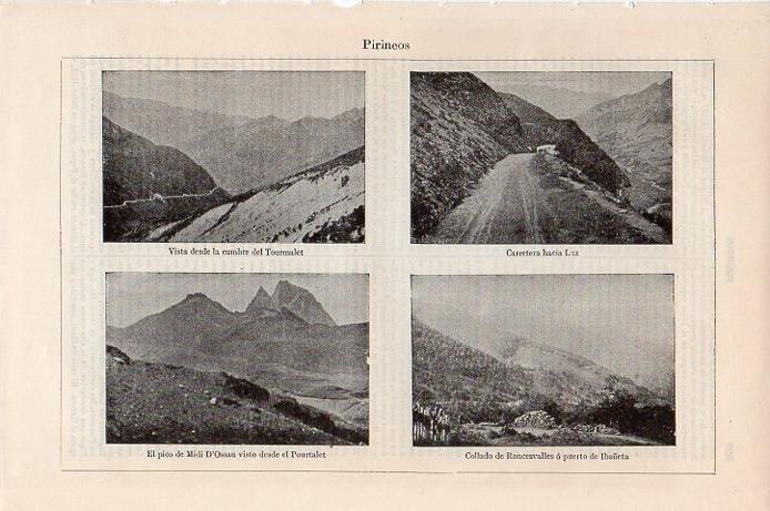 LAMINA V09527: Vistas varias de los Pirineos