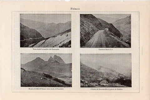 LAMINA V09527: Vistas varias de los Pirineos