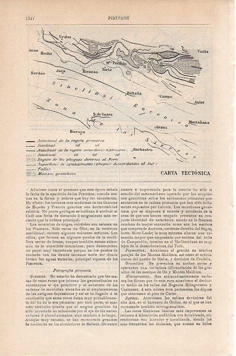 LAMINA V09528: Carta tectonica de los Pirineos