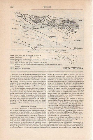 LAMINA V09528: Carta tectonica de los Pirineos