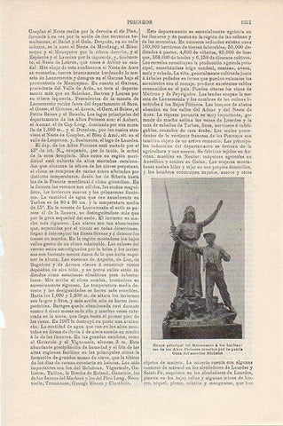 LAMINA V09530: Monumento a los habitantes de los Altos Pirineos, por Michelet