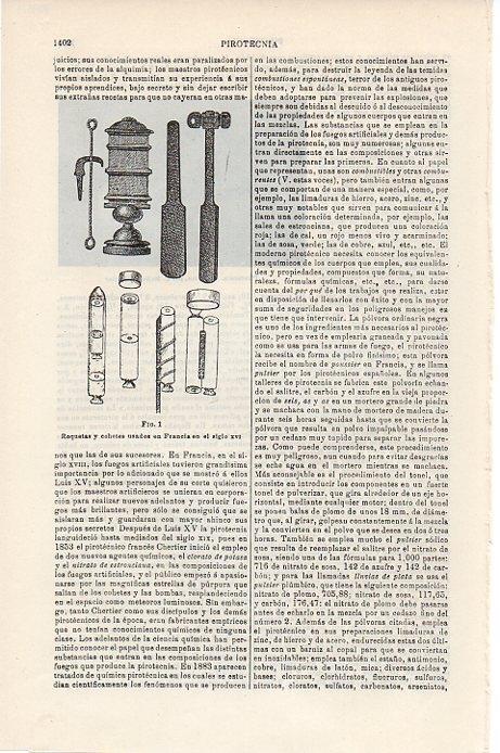 LAMINA V09533: Roquetas y cohetes franceses del siglo XVI