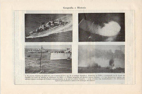 LAMINA V09570: Crucero Navarra en 1936