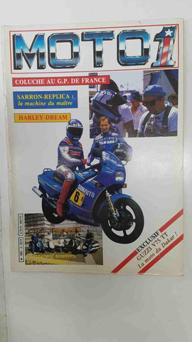 Revista, magazine: Moto 1, M - 1904 - 30 - 20 FF. Exclusif Guzzy v75 TT la moto du Dakar