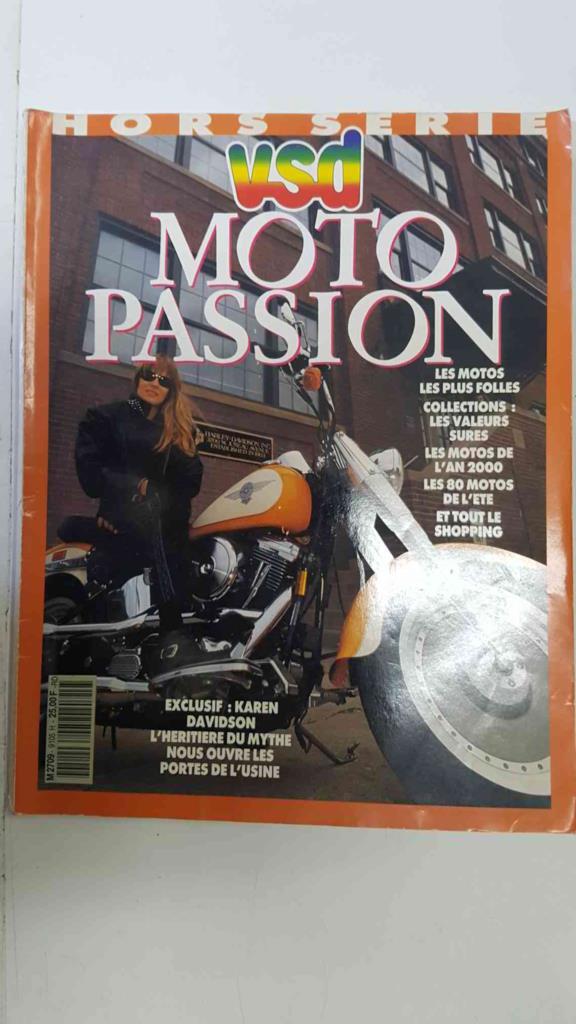 Revista, Magazine: Vsd Motor Passion - Exclusif, Karen Davidson l'heritiere du mythe nous ouvre les portes de l'usine