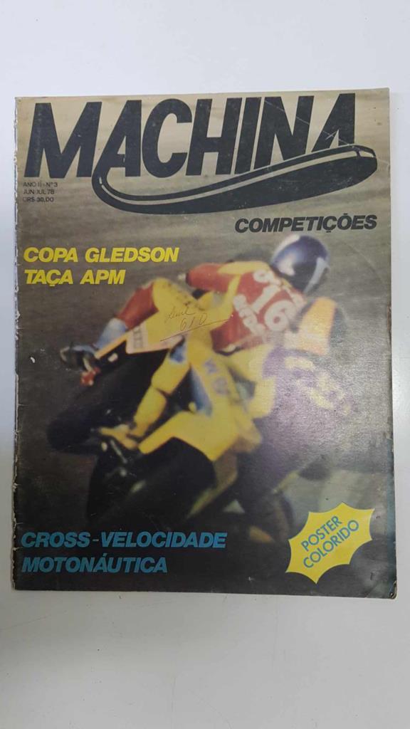 Revista: Machina año II num 3, jun/jul 78 - Copa Gledson, Poster colorido