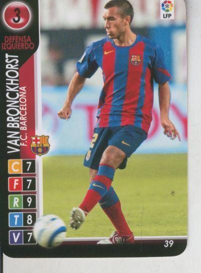 Cromo: Derby Total 2004-2005: F.C.Barcelona numero 03: Van Bronckhorst