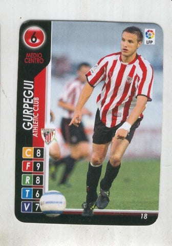 Cromo: Derby Total 2004-2005: Atletic Club numero 06: Gurpegui