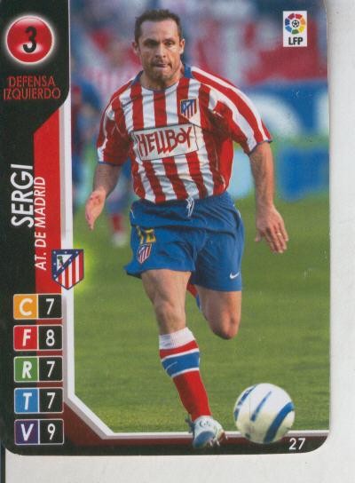 Cromo: Derby Total 2004-2005: At.de Madrid numero 03: Sergi
