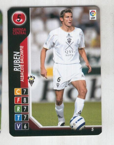 Cromo: Derby Total 2004-2005: Albacete balompie numero 05: Ruben