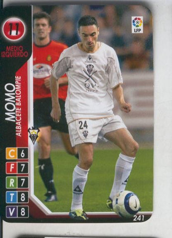 Cromo: Derby Total 2004-2005: Albacete balompie numero 11: Momo